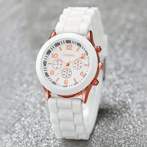 âŒšâœ¨ Elegant Women's Quartz Watch + 4-Piece Jewelry Set ðŸ’ŽðŸŒŸ | Perfect Gift Combo ðŸŽðŸ’–