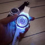 ⌚✨  LED Silicone Watch – Trendy Bling Timepiece for Birthdays & Christmas 🎁🎄