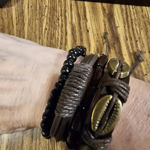 🕰️ 5pcs Men’s Fashion Quartz Watch & Bracelet Set – Sleek Style for the Modern Gentleman 💼✨