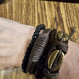 🕰️ 5pcs Men’s Fashion Quartz Watch & Bracelet Set – Sleek Style for the Modern Gentleman 💼✨