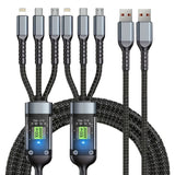 ðŸ”Œ3-in-1 Fast Charging Cable with LED Display â€“ 100W Power, Universal USB Type-C, Micro & Lightning Support
