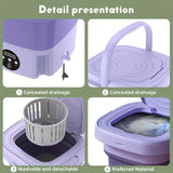Compact Foldable Mini Washing Machine â€“ Perfect for Baby Clothes, Underwear & Travel Use