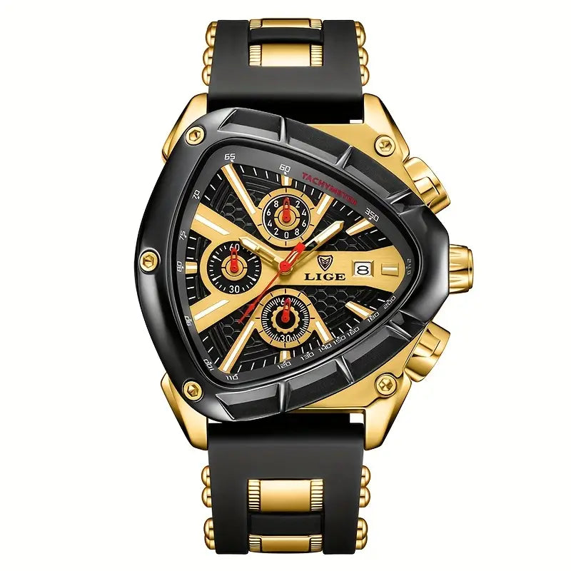 ⌚ LIGE Sport Watch for Men & Women – Stylish Analog Display with Date Calendar & Silicone Strap 💫