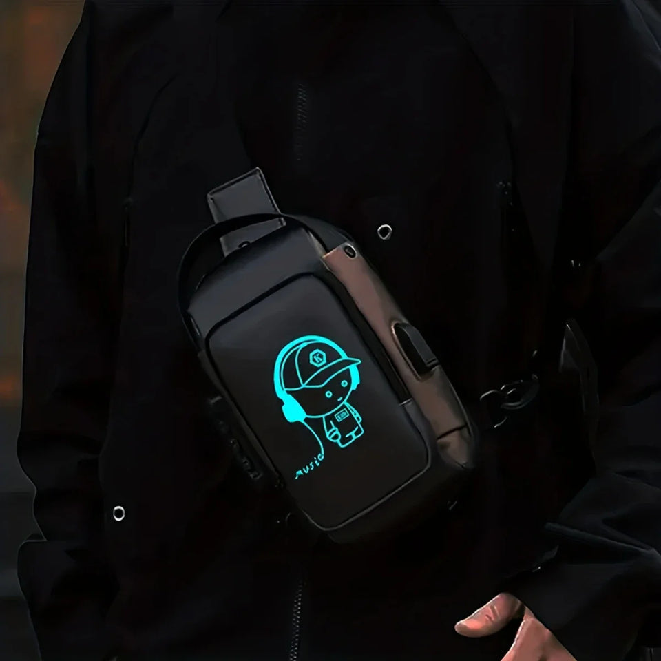 ðŸ§³ Anti-Theft Waterproof Sling Bag with USB Charging Port â€“ Sleek, Secure & Smart Carry for Everyday Life