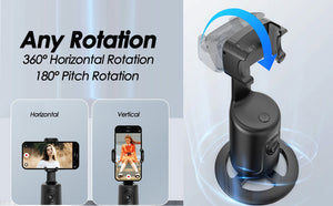 360Â° Smart Face Tracking Car Tripod â€“ Your Personal Cameraman On the Go!