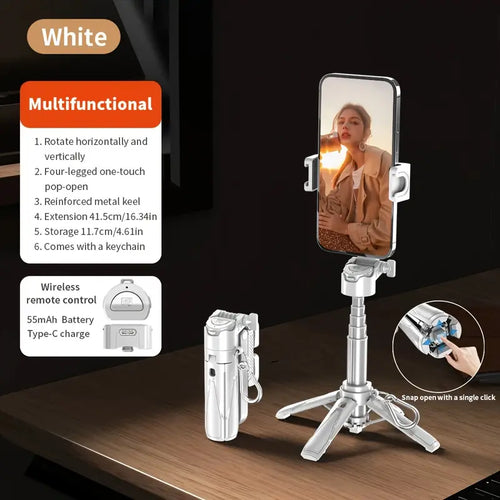📱✨ 2-in-1 Wireless Phone Grip & Selfie Stick – Your Pocket-Sized Photography Pro! 🎬📷