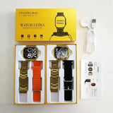 Ultra Max Gold Edition – Sleek Smartwatch with Call, Health & Sports Monitoring
