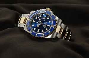 Two-Tone Blue Dial Luxury Dive Watch – Bold Precision Meets Timeless Elegance(RL 5218)