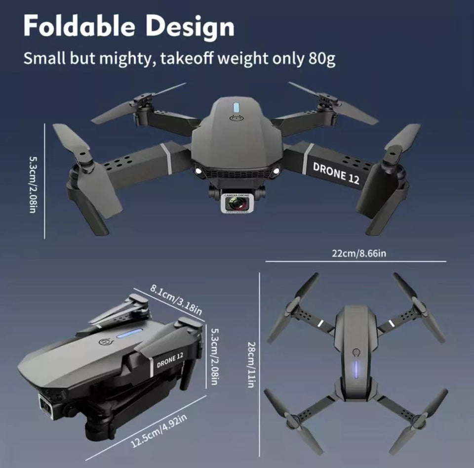 âœˆï¸  E88 & E99 Foldable 4K Dual-Camera Drones with WiFi FPV â€“ Beginner-Friendly Aerial Photography KitðŸš