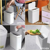 Kitchen Bathroom Automatic Garbage Bin Smart Bathroom Trash Can, Automatic Bagging, Touchless Sensor