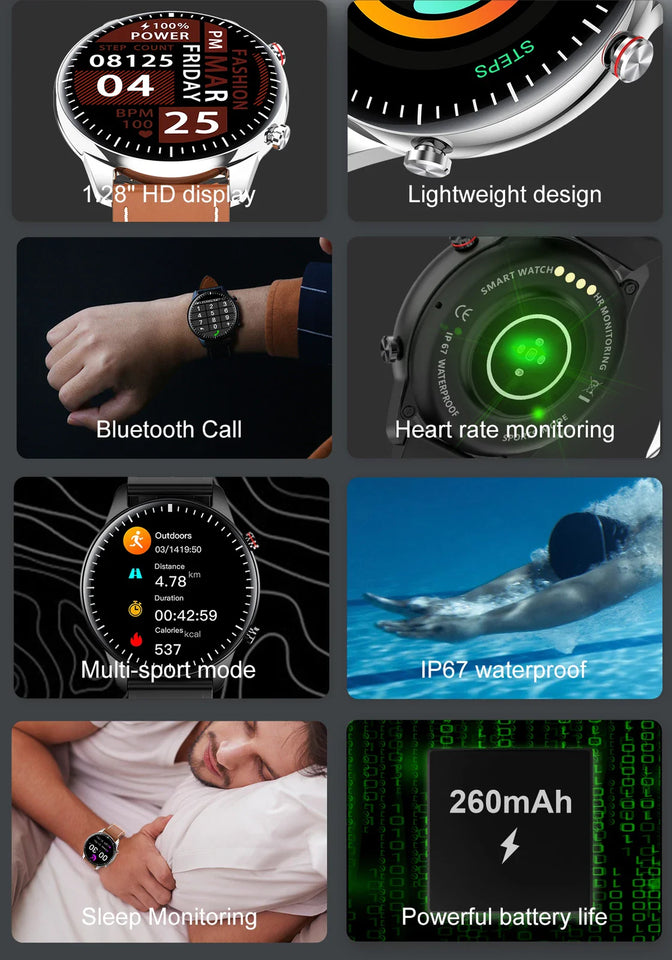 💼✨ Nodizz WT02 Smartwatch – Luxury Meets Innovation!