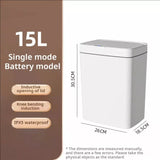 Kitchen Bathroom Automatic Garbage Bin Smart Bathroom Trash Can, Automatic Bagging, Touchless Sensor