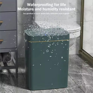 Kitchen Bathroom Automatic Garbage Bin Smart Bathroom Trash Can, Automatic Bagging, Touchless Sensor