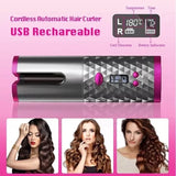 Crazy Beauty Cordless Automatic Wireless Hair Curler Rotating handheld