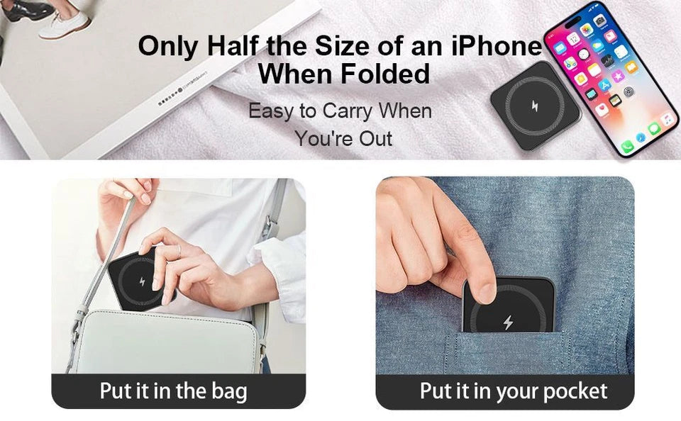🔋 3-in-1 Magnetic Foldable Wireless Charger – Fast Charging for All Your Devices! 📱⌚🎧