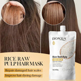 BIOAQUA Rice Raw Pulp Repair Split Dry Hair Mask